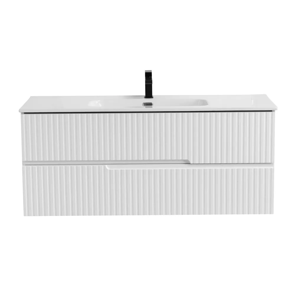 База под раковину подвесная Cezares Duet-N 1200х457х500, Bianco Lucido (DUET-N-1200-2C-SO-BL)