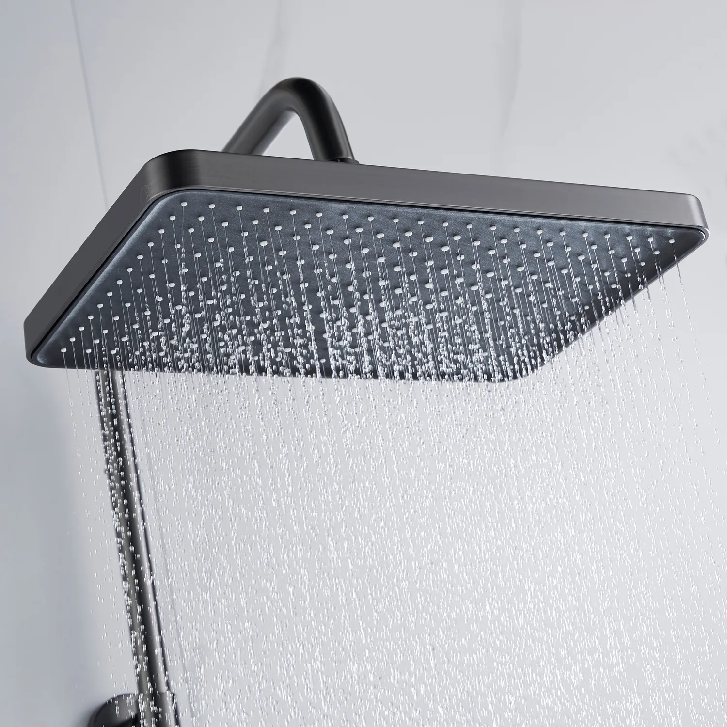 Душевая система Shevanik S4436T, оружейная сталь