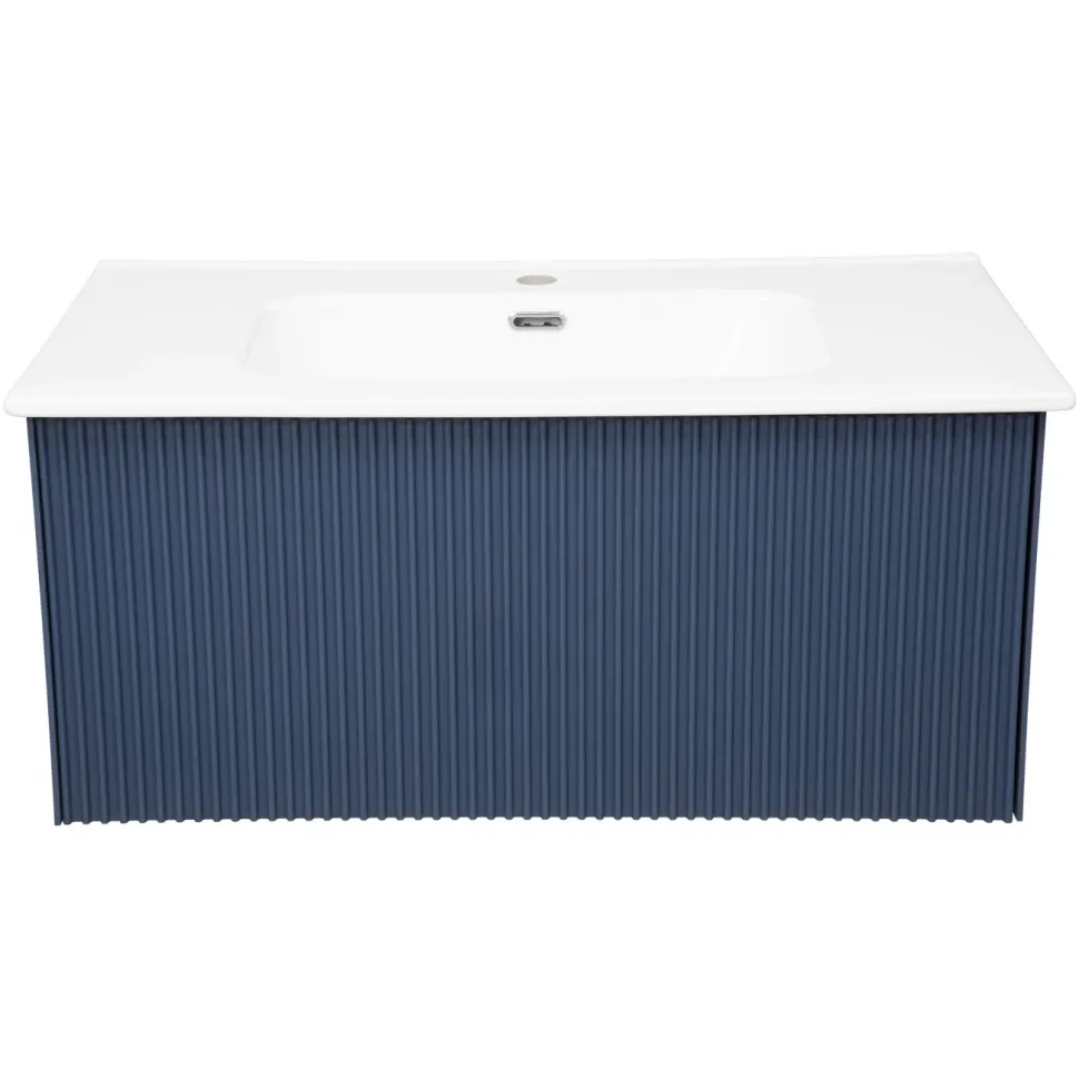 Тумба под раковину подвесная La Fenice Terra FNC-01-TER-BG-80, синяя