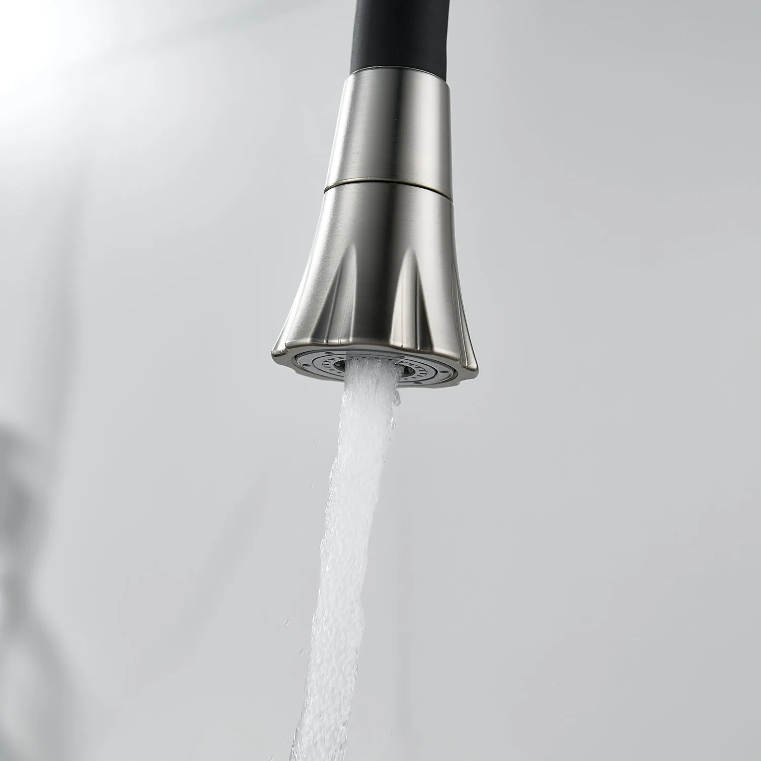 Смеситель для кухни с гибким изливом Raffine F303L-3, сатин