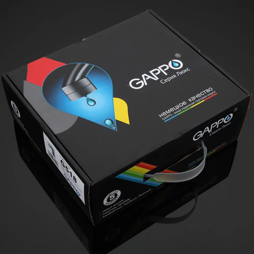 Смеситель для раковины сенсорный Gappo G518, хром