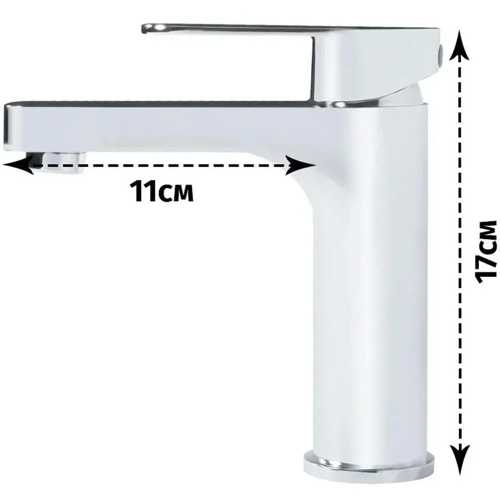 Смеситель для раковины Grocenberg GB1011BL, черный