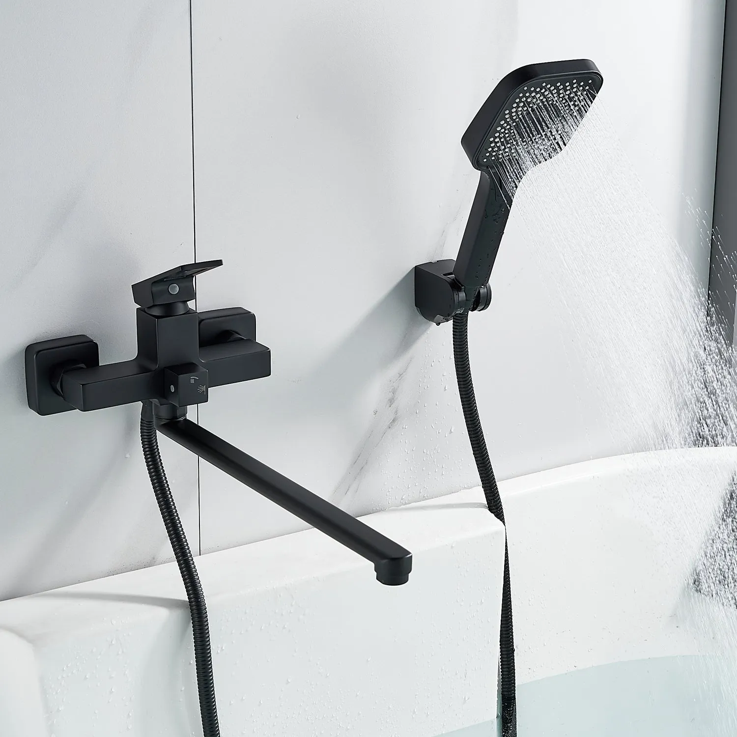 Смеситель для ванны Raffine F2296H, черный