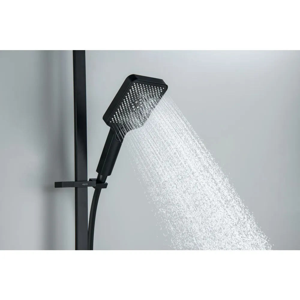 Душевой гарнитур AQUATEK ЛИБРА, 3jet 68 см, матовый черный AQ2019MB