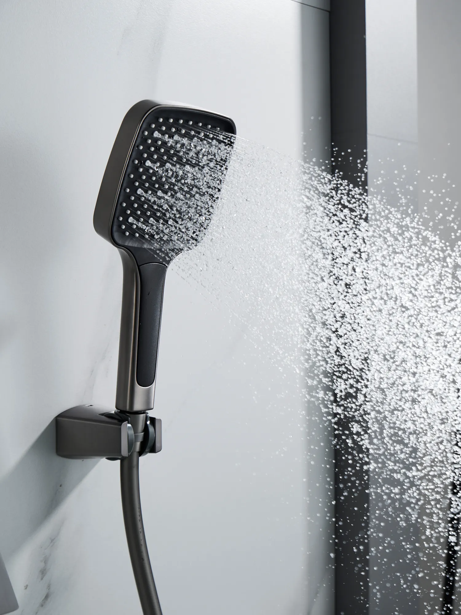 Смеситель для ванны Rose R2802T, оружейная сталь