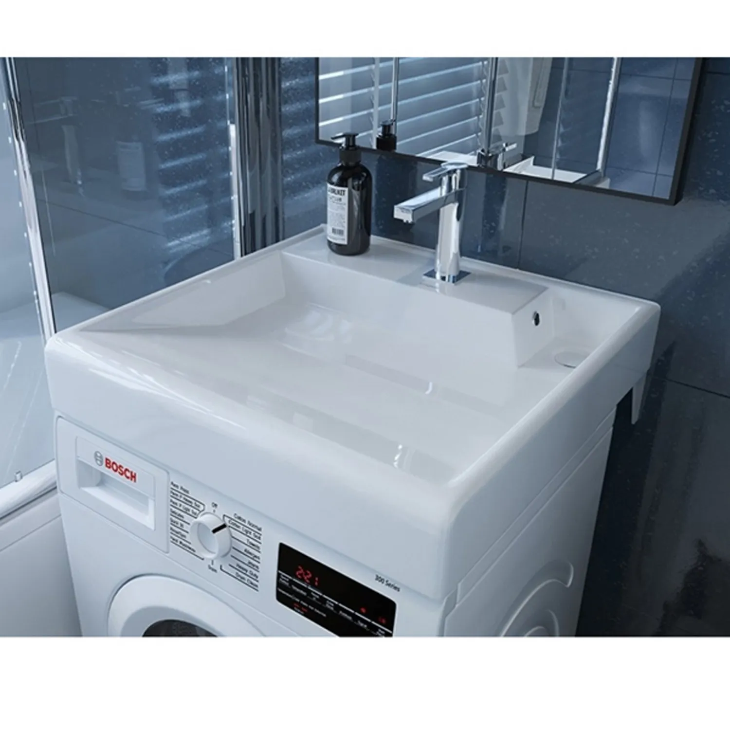Раковина над стиральной машиной MIXLINE "Престиж - 60*60" ш*г, с кронштейнами   (Kirovit) (540752)