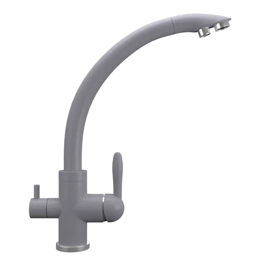 Смеситель для кухни Ulgran UQ-017-05, бетон