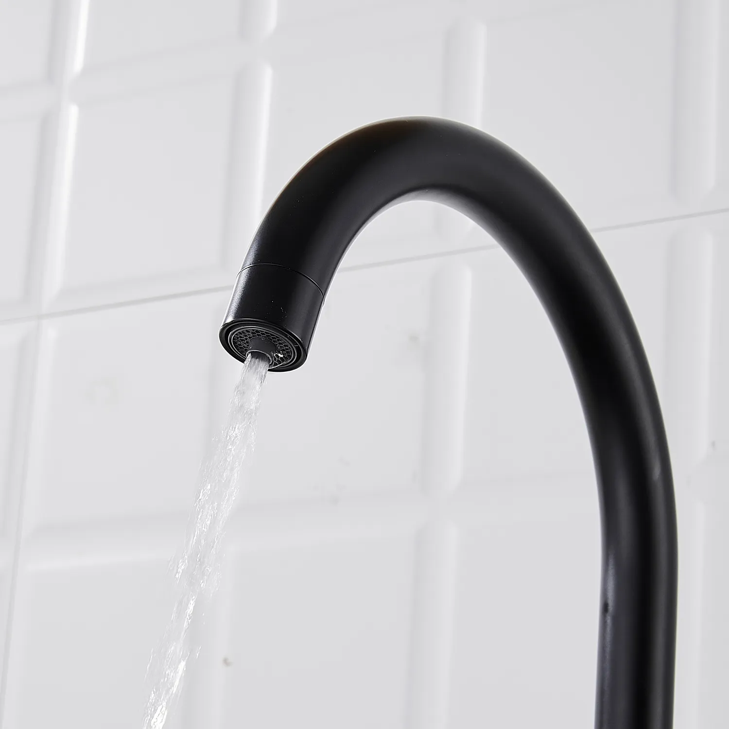 Смеситель для кухни с подключением фильтра Shevanik S428H, черный