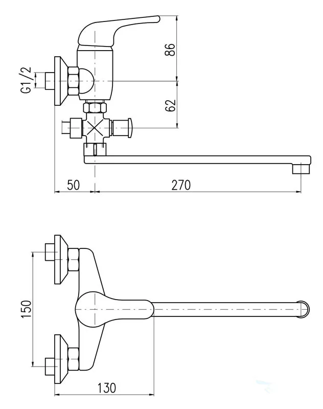Смеситель для ванны Rav Slezak Sazava SA051.5