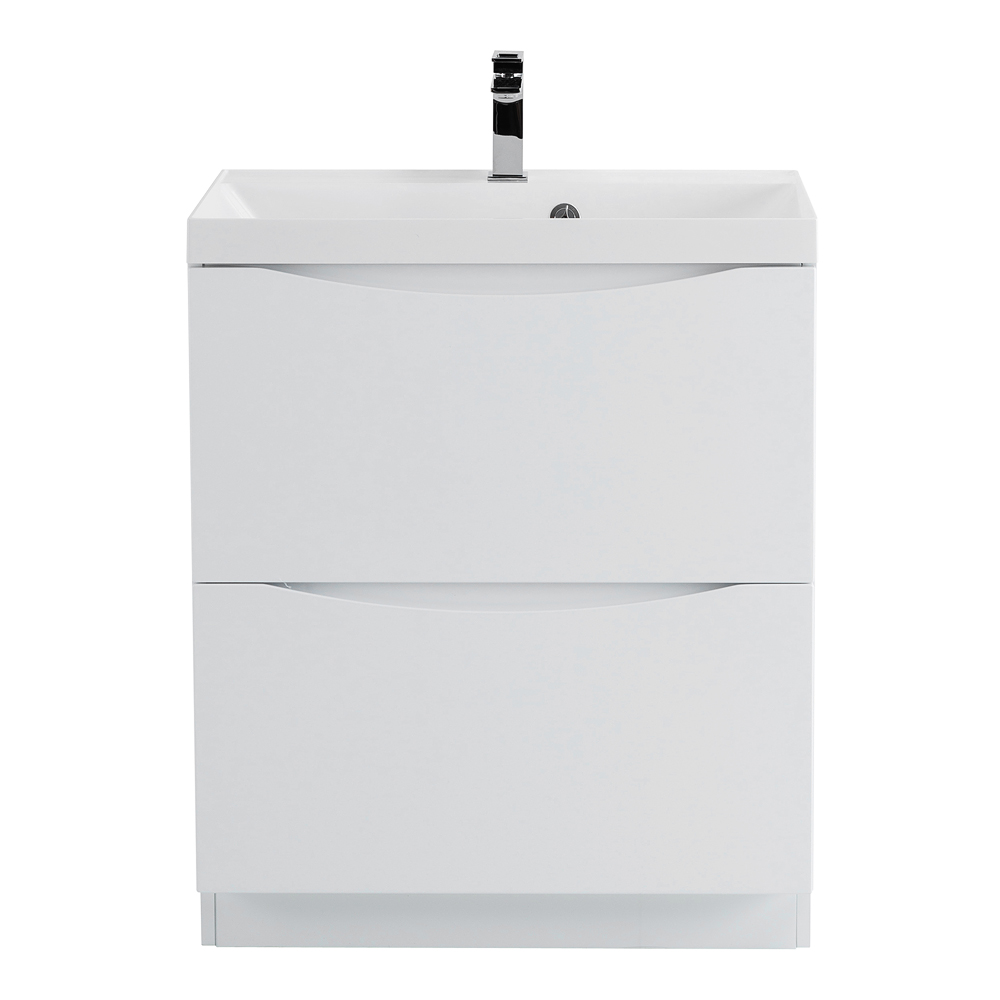 База под раковину напольная BelBagno Marino 700х805х450 мм, Bianco Lucido (MARINO-700-2C-PIA-BL-P)