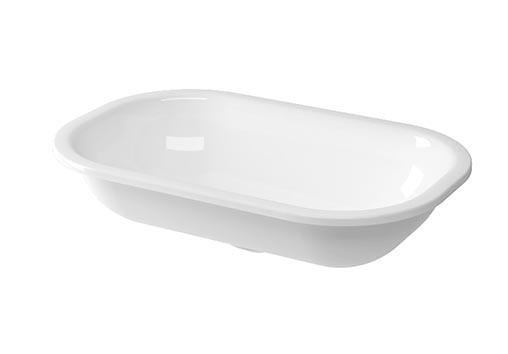 Раковина керамическая встраиваемая сверху Cezares белый, 60 см (CZR-ARE-60-LVB)