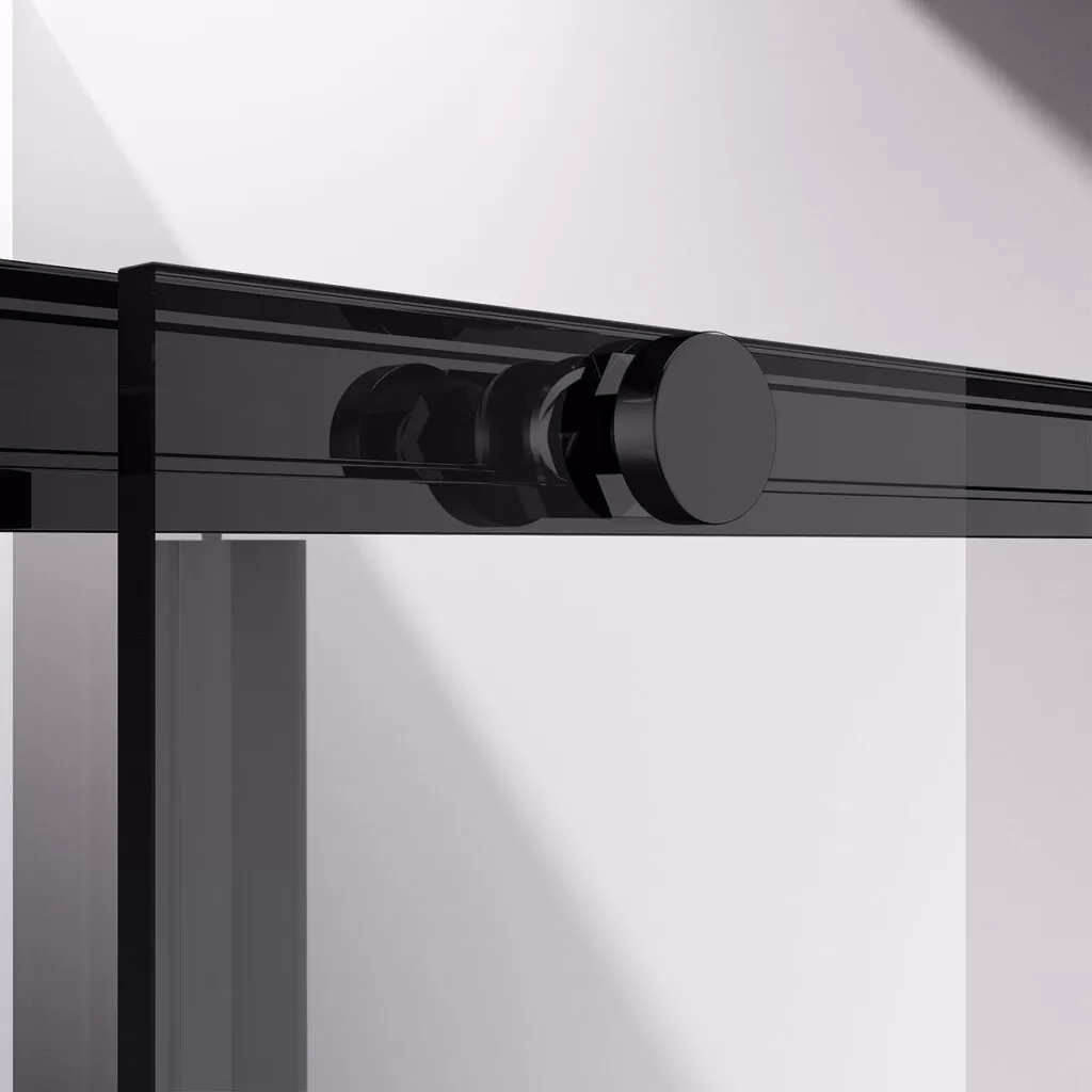 Душевая дверь Vincea Slim-N (VDS-4SN120CLB) 1200х1950 мм, черный, стекло прозрачное