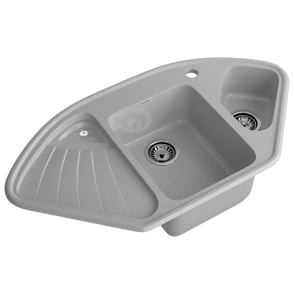 Кухонная мойка GranFest CORNER 1040E, серый