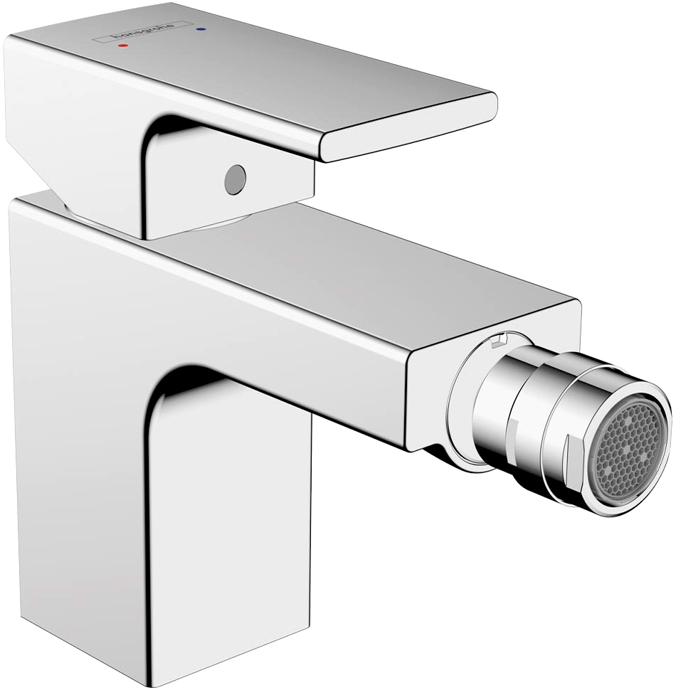 Смеситель для биде однорычажный HANSGROHE Vernis Shape cо сливным гарнитуром, хром (71211000)