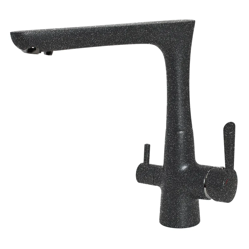 Смеситель для кухни с подключением фильтра GranFest 3223, графит