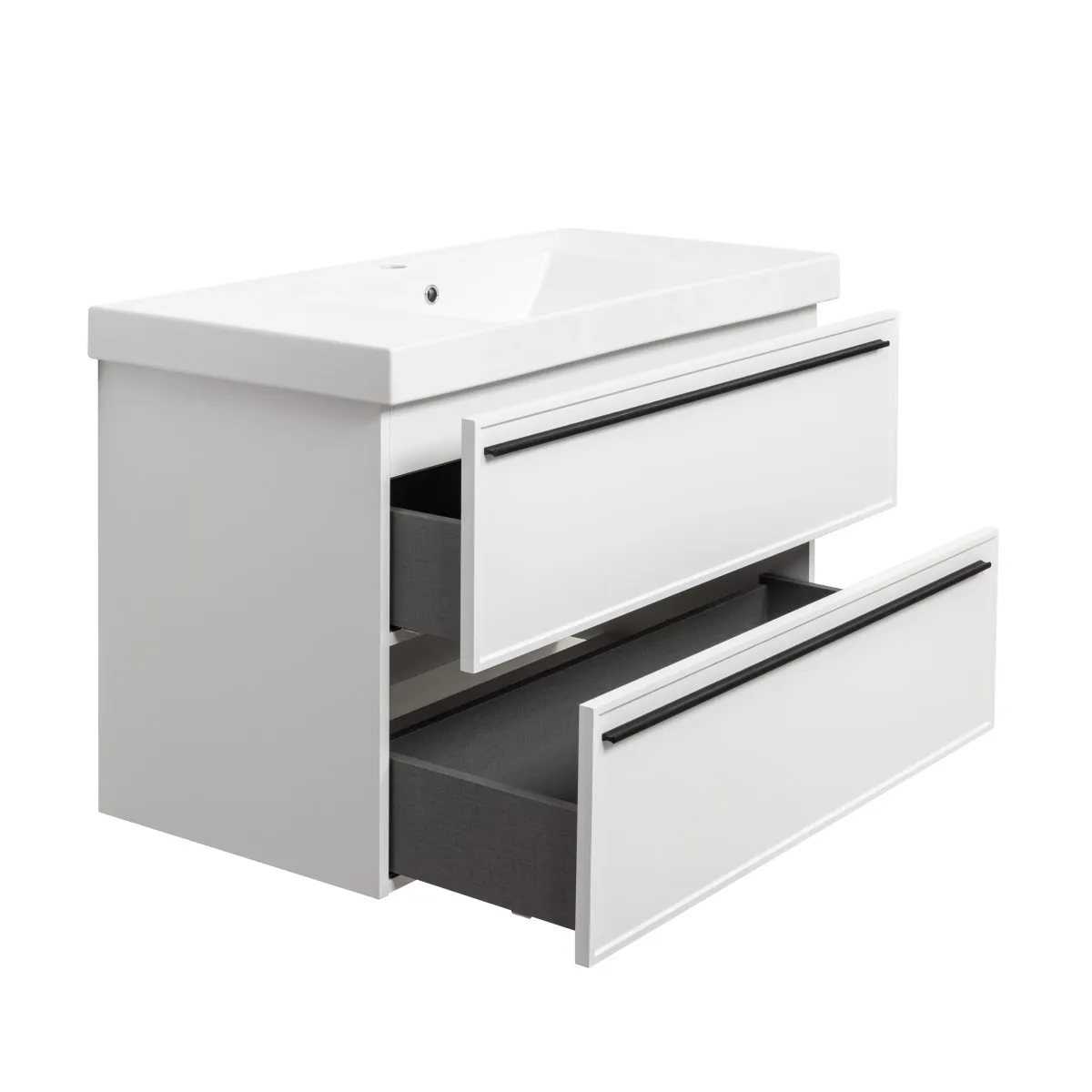 Тумба под раковину подвесная La Fenice Elba TWIN FNC-01-ELB-B-100-2, белая