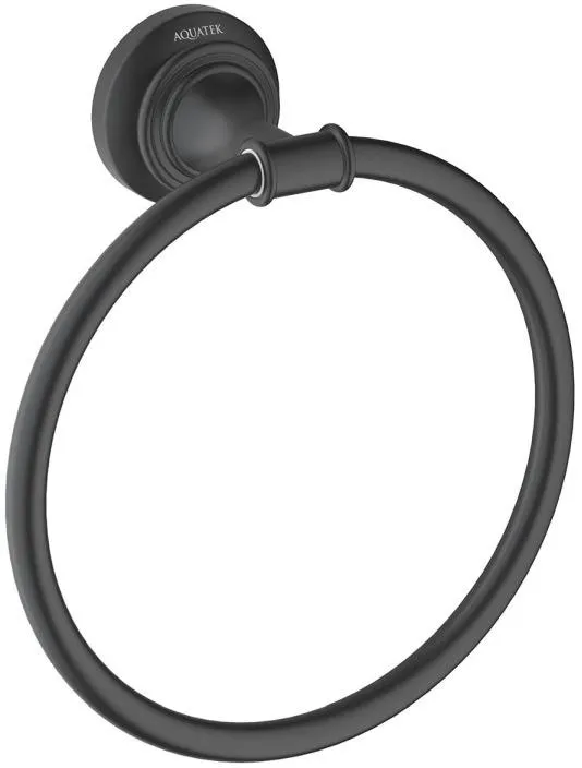 AQ4512MB КЛАССИК полотенцедержатель кольцо, матовый черный