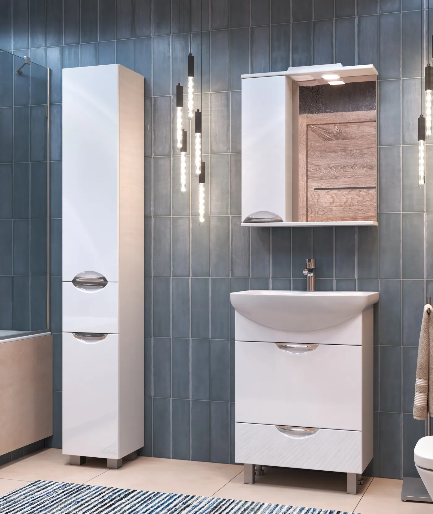 Тумба с раковиной напольная VIGO Callao tn.CAL.BAL.60.2Y, 60 см