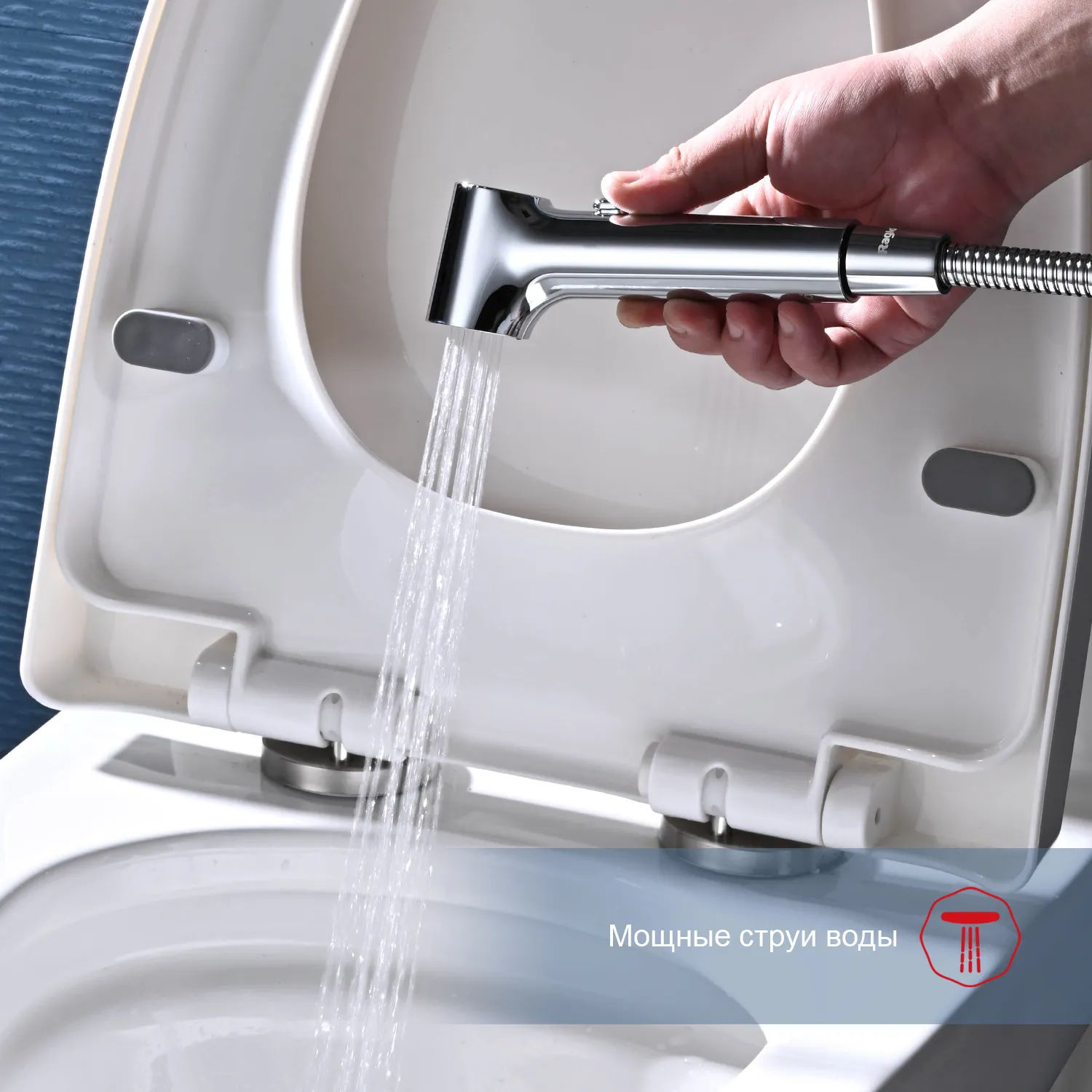 Смеситель Raglo настенный с гигиеническим душем (R03.51)