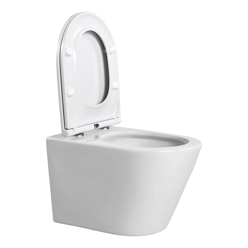 Унитаз-компакт подвесной AQUATEC ВЕГА TORNADO 490*360*320мм, тонкое сиденье с механизмом плавного закрывания, крепеж AQ1904T-00