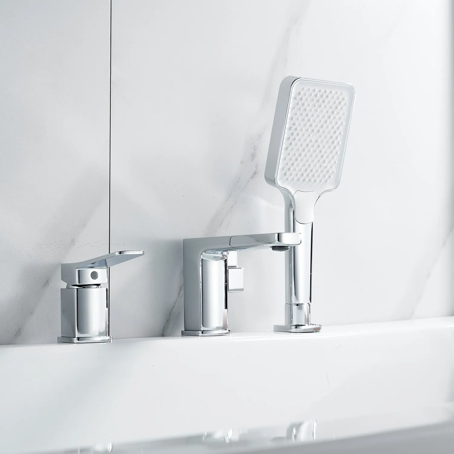 Смеситель на борт ванны Shevanik S9912, хром