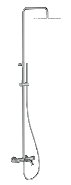 Душевая стойка Splendy Relax P термостатический смеситель с фиксированным изливом хром (RP208ZTR30C1CR)