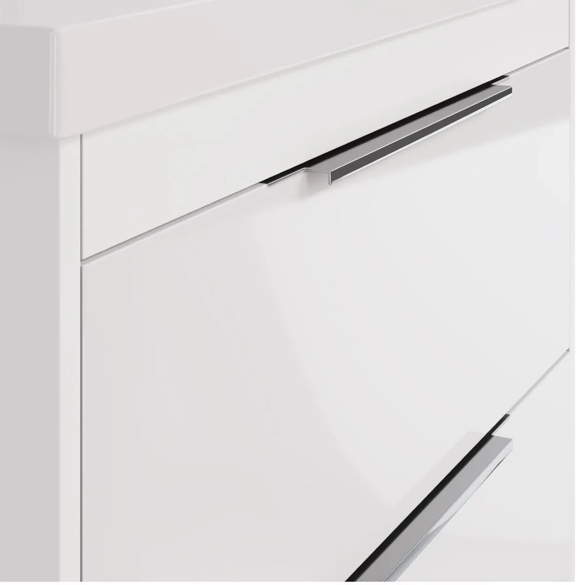 Тумба с раковиной подвесная/напольная Dreja Prime 90 см, белый