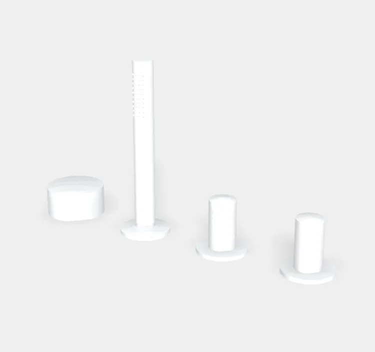 Смеситель для ванны и душа Fima Carlo Frattini So, белый матовый (F3174/1BS)