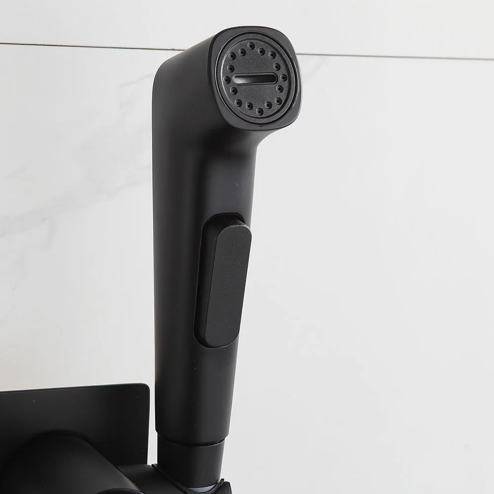 Гигиенический душ со смесителем FRAP F7586-26, черный