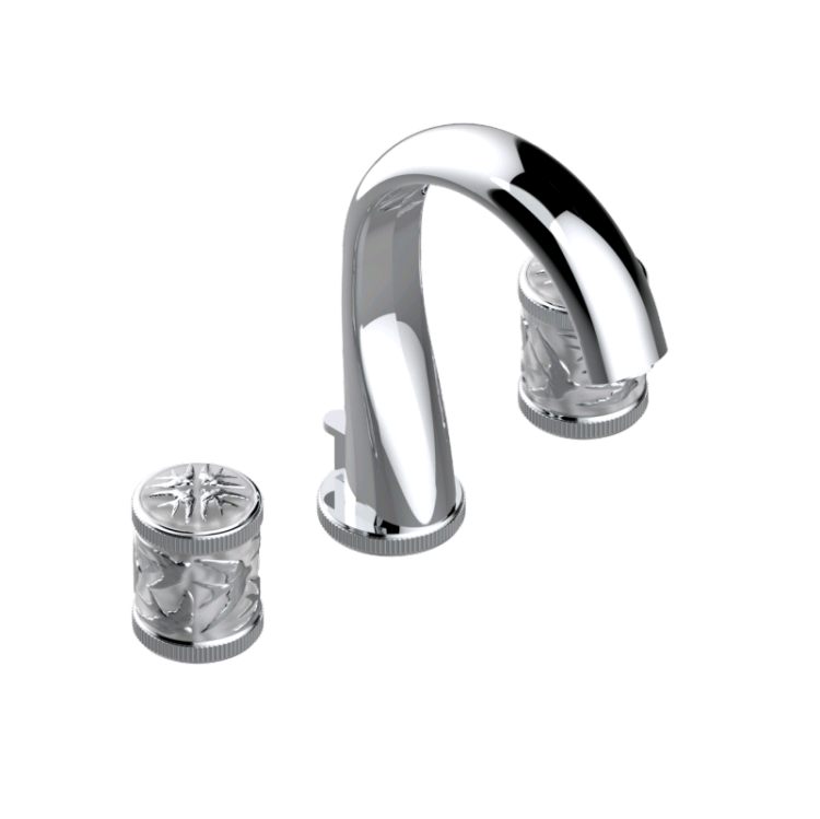 Смеситель для раковины THG Hirondelles Platinum stamped, хром (A4K A02 151)