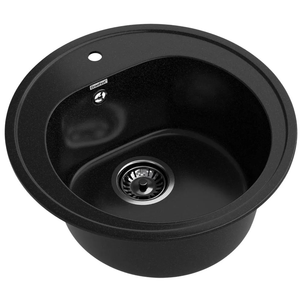 Кухонная мойка GranFest RONDO 510, черный