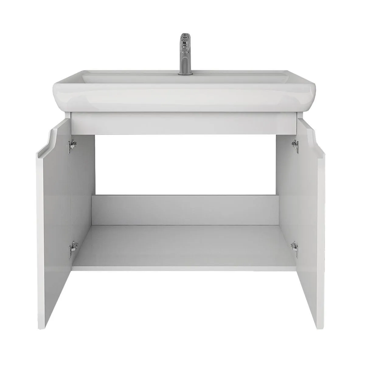 Тумба под раковину подвесная Dreja Q(D) 70 см, белый