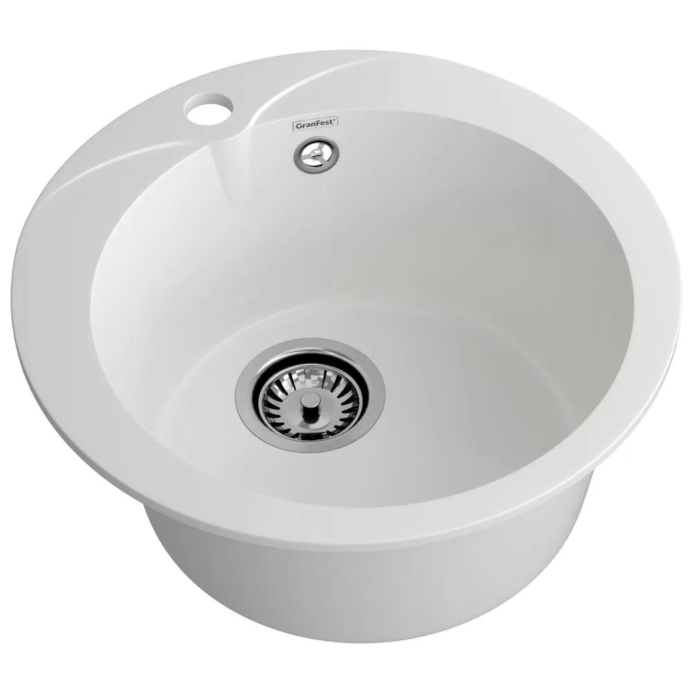 Кухонная мойка GranFest RONDO 480, иней