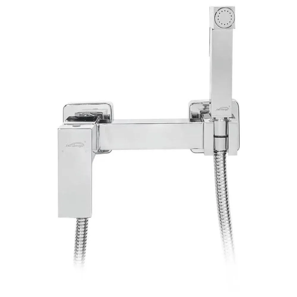 Гигиенический душ со смесителем Hansberge H0077C, хром