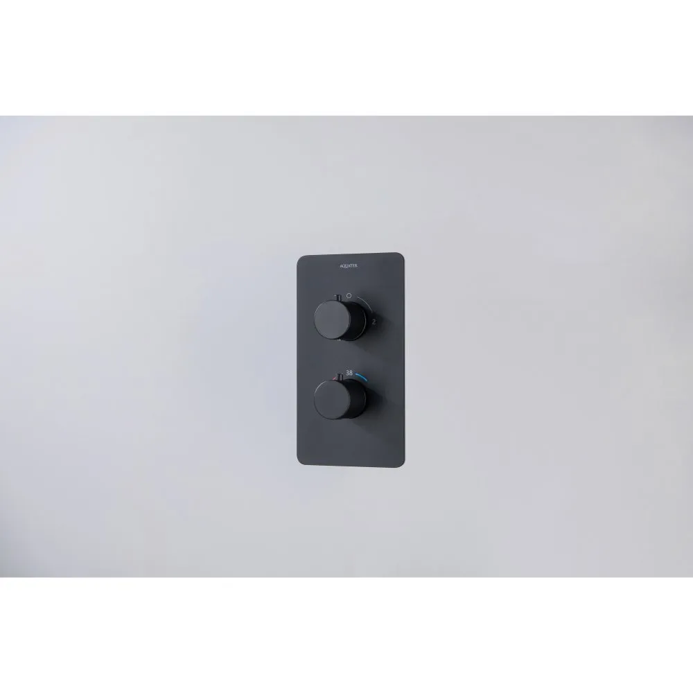 AQ1376MB ЕВРОПА Set 3 в 1 душевой комплект 2 режима, матовый черный