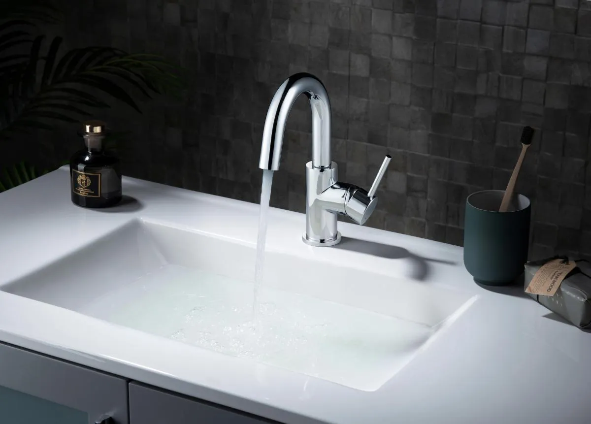 Смеситель для раковины AQUATEK ЕВРОПА, без донного клапана, хром AQ1307CR