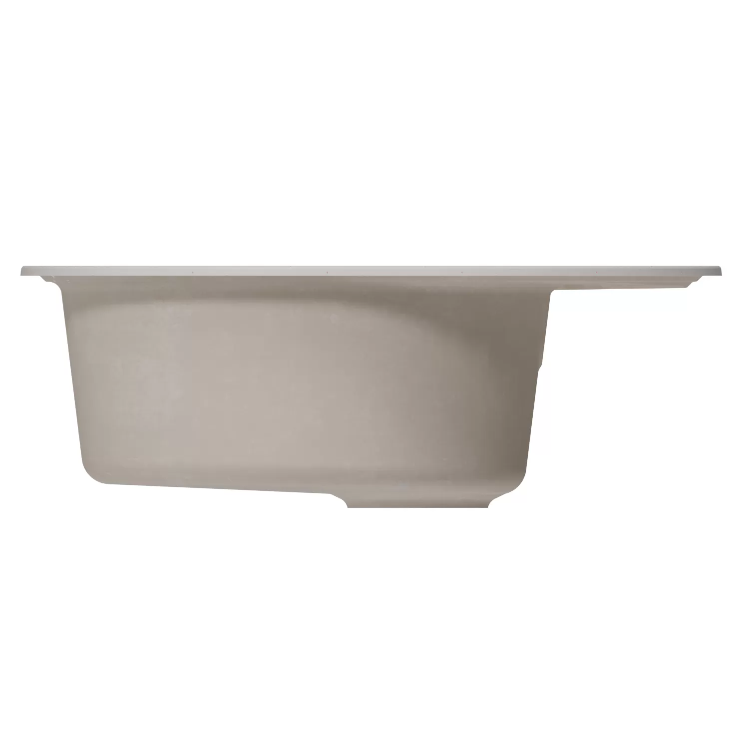 Мойка MIXLINE ML-GM17 овальная с крылом  белая (331) 580*470*180мм NEW (551942)