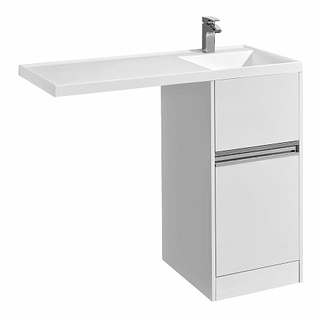 1A2360K0LH010 Набор Aquaton: 1A236001LH010 Тумба-умывальник Лондри 40/ 1A72223KLH010 Раковина Лондри 105 правая, бел.