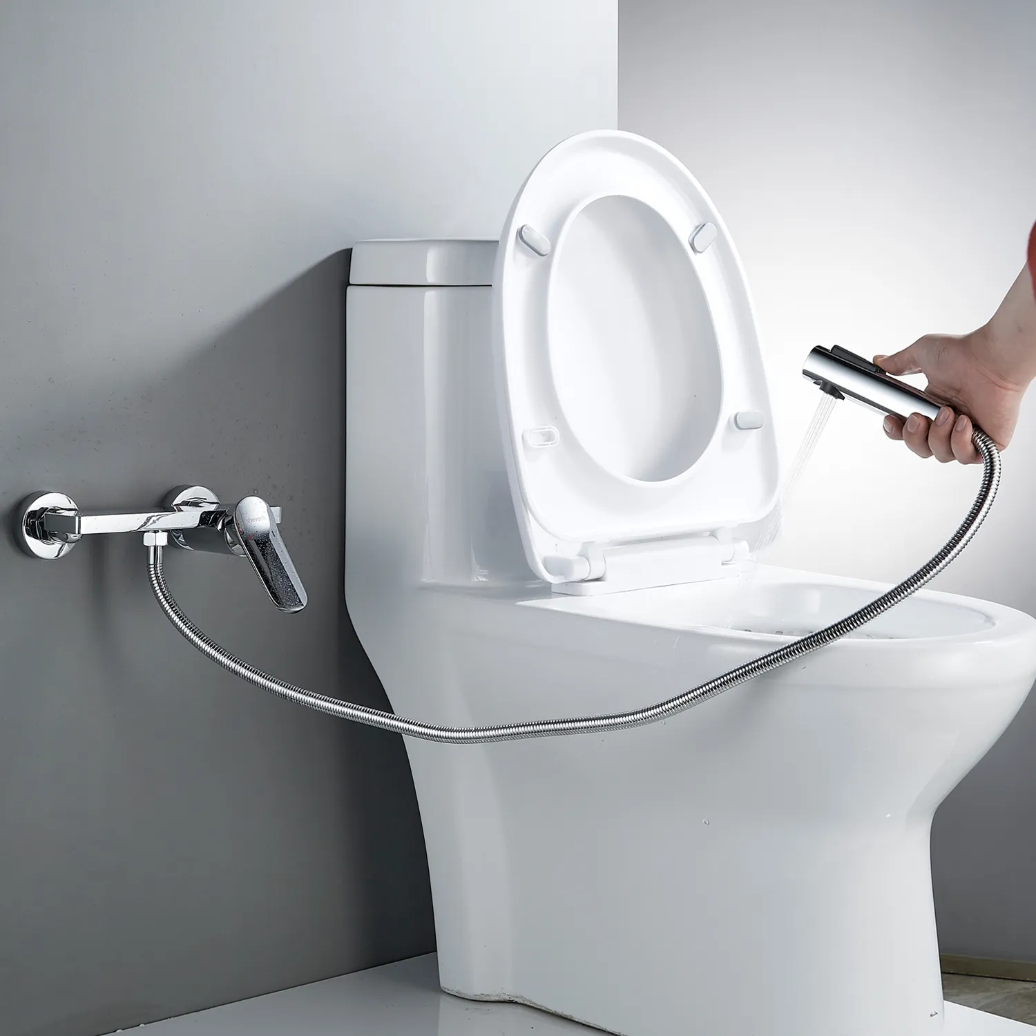 Гигиенический душ со смесителем Shevanik S4305-1, хром