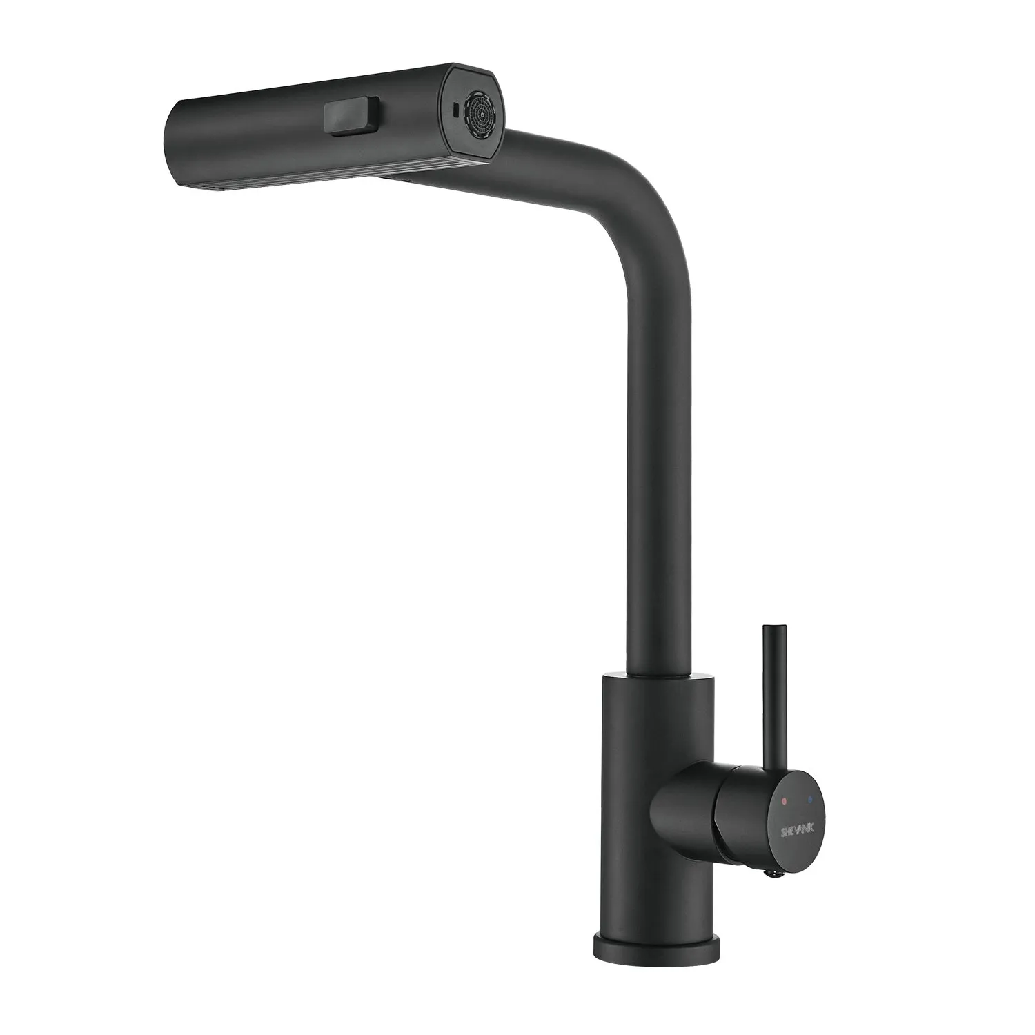 Смеситель для кухни с мультифункциональным изливом Shevanik S263H, черный