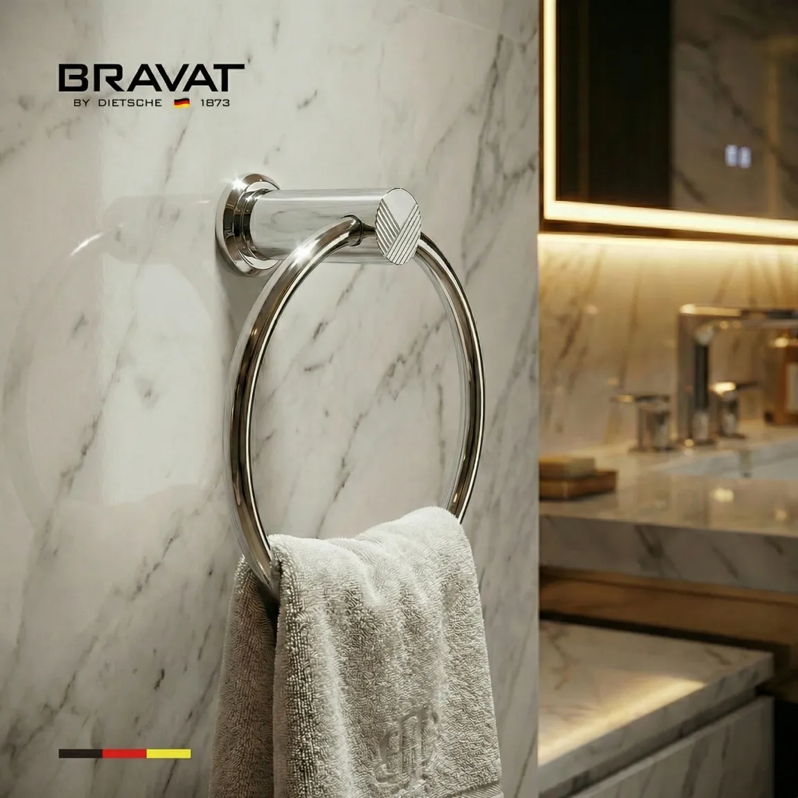 Держатель для полотенец BRAVAT (D71135CP-SW)