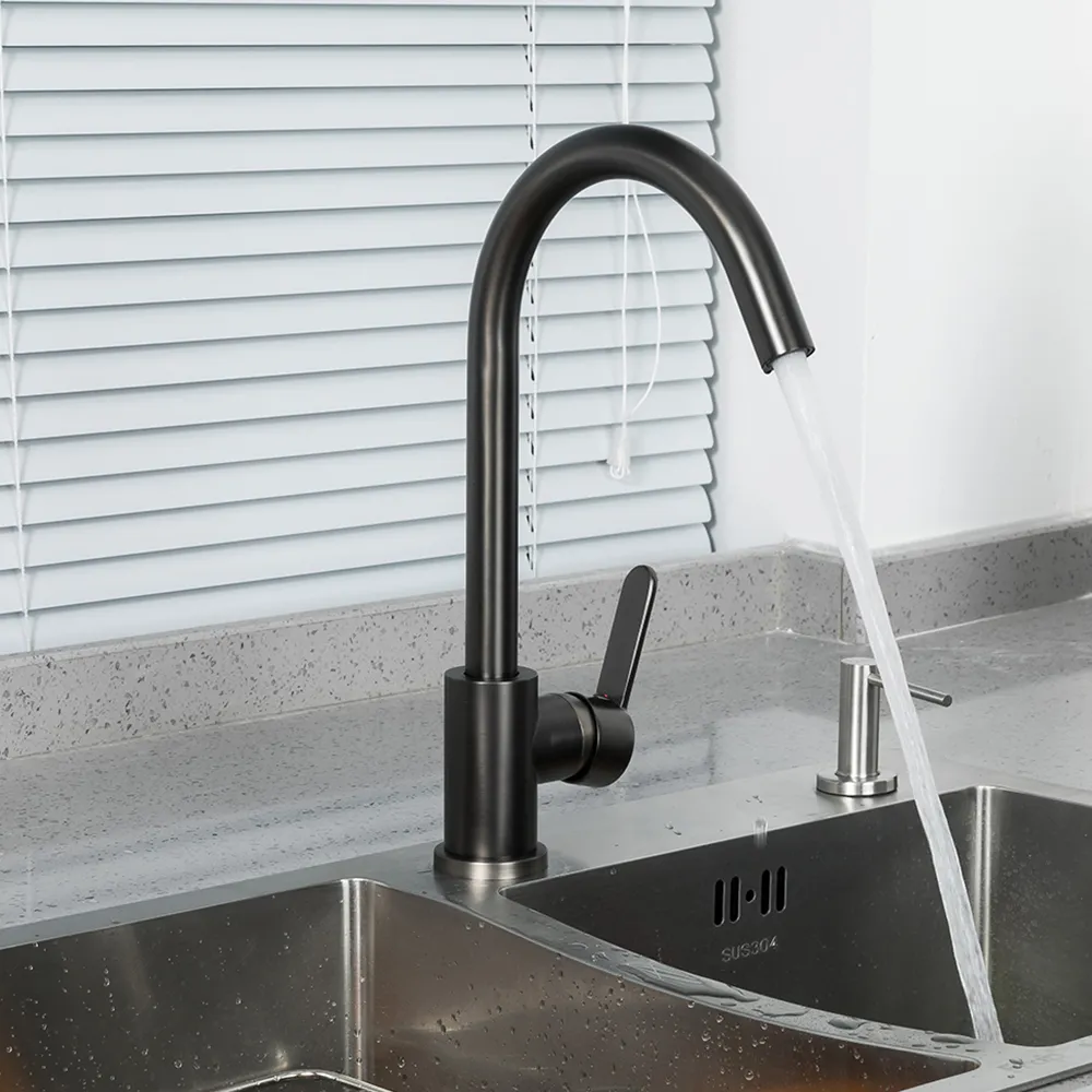 Смеситель для кухни FRUD R42052-11, графит