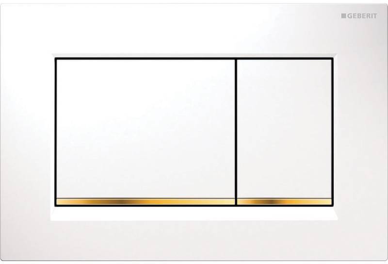 Кнопка для инсталляции Geberit Sigma 30 (белый / золото) (115.883.KK.1)