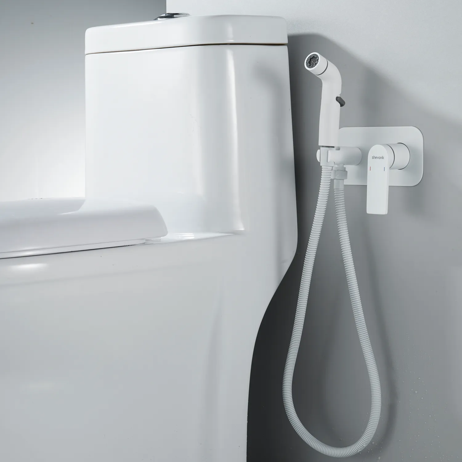 Гигиенический душ со смесителем Shevanik S4105C, белый