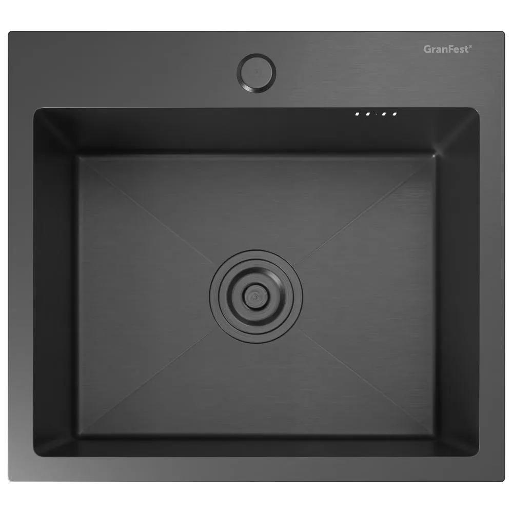 Кухонная мойка GranFest 4844, графит