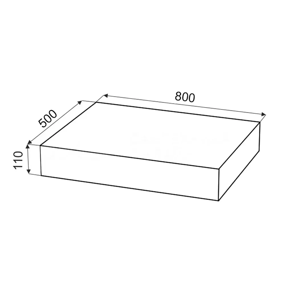 Столешница Velvex Unit 80, белый мрамор (st.UNI.80-630)