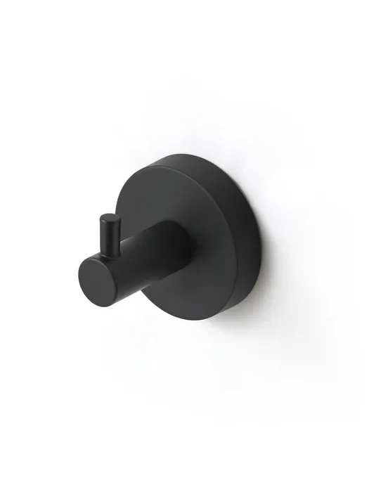 Крючок одинарный, черный матовый, сплав металлов, Sena, IDDIS, SENSB01i41