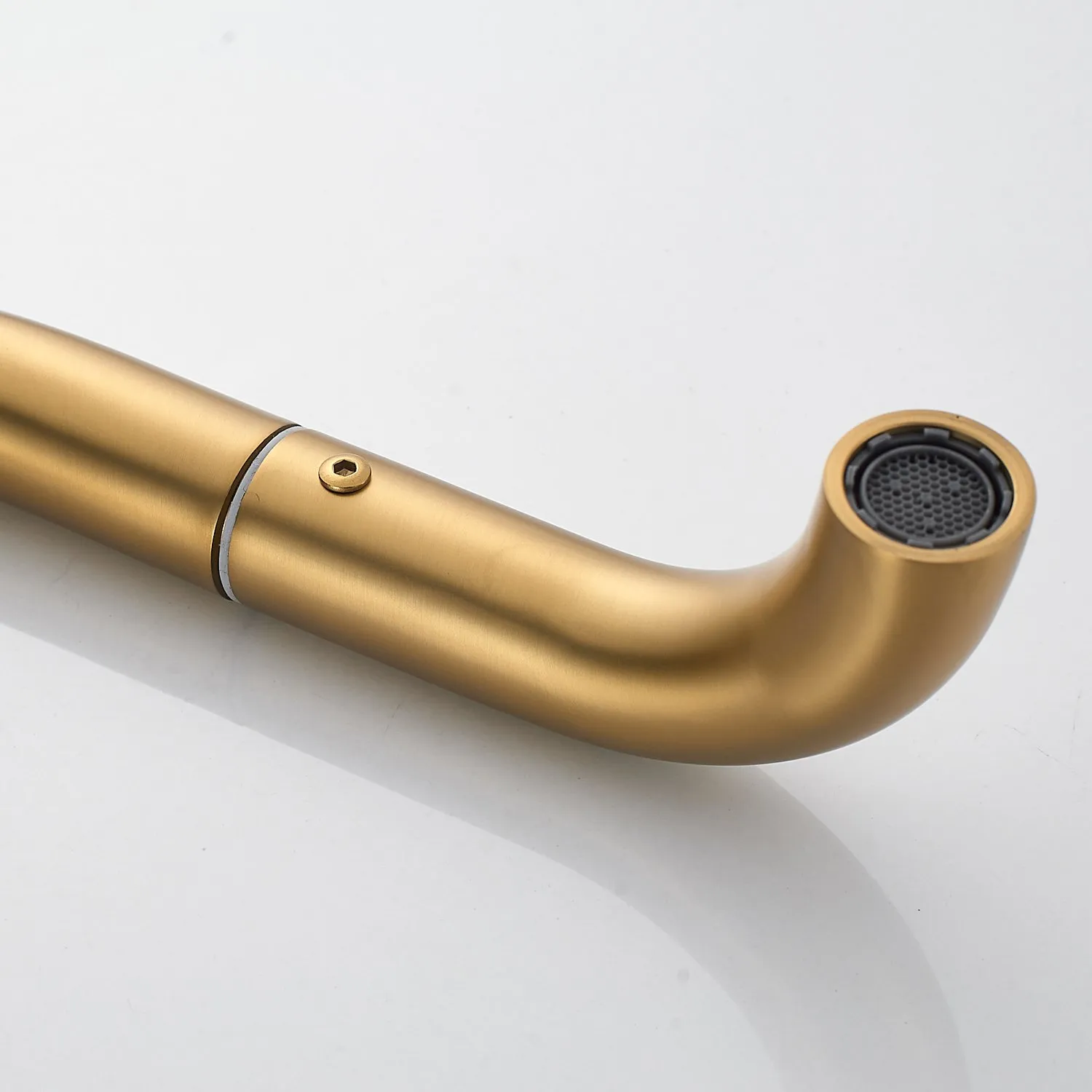 Смеситель для раковины Raffine F201G, золотой сатин