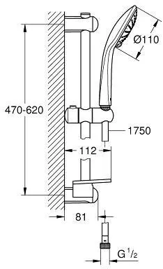 Душевой гарнитур Grohe Euphoria 110 Duo 27230001 хром