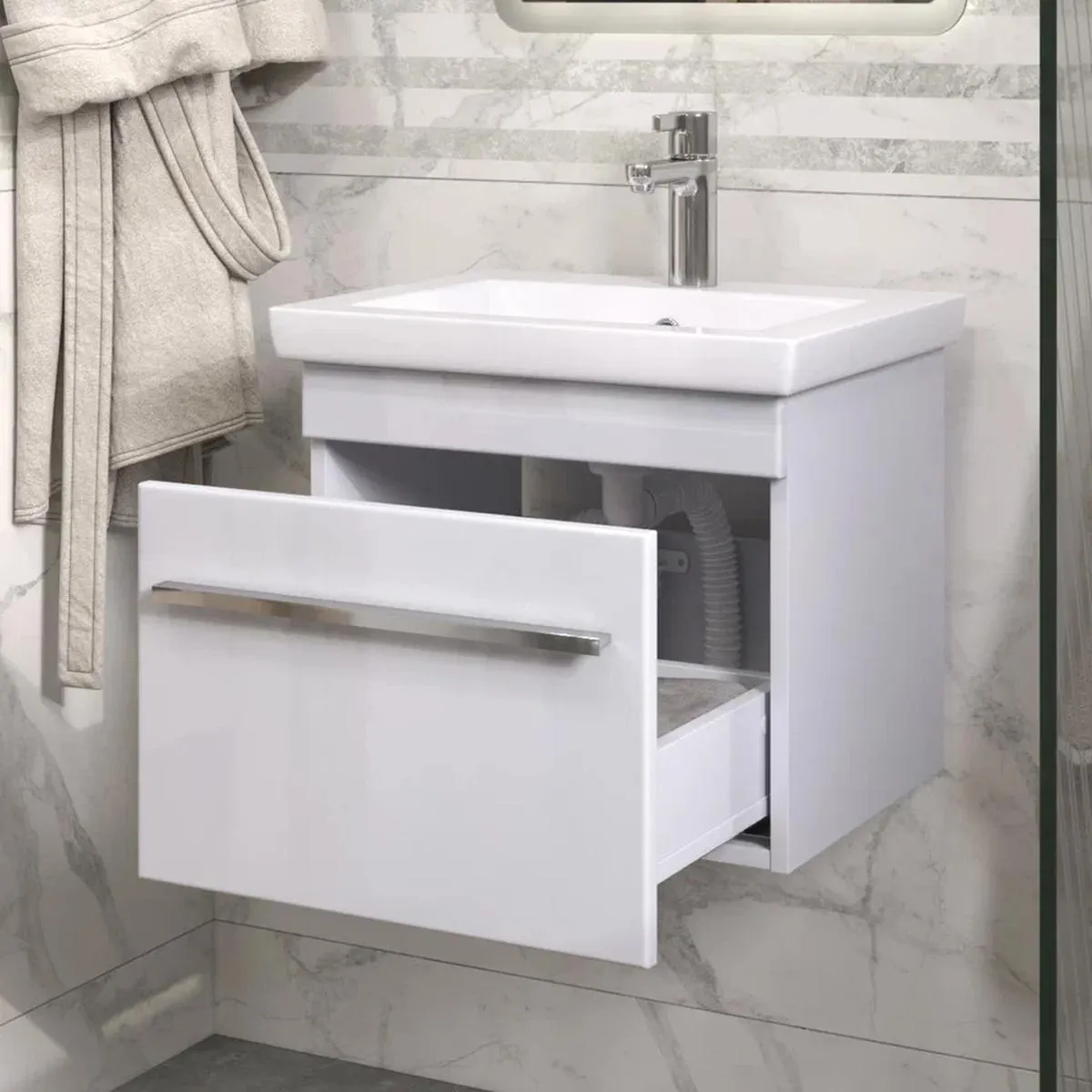 Тумба с раковиной подвесная VIGO Land 018, 50 см